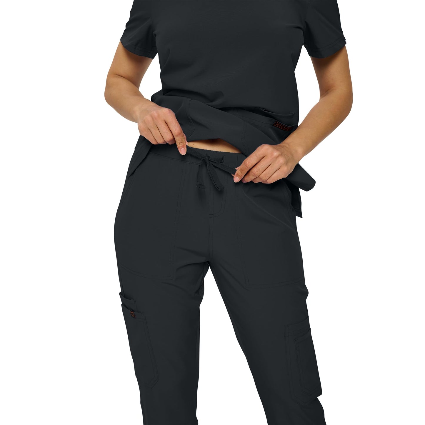 Monarch Uniforms Scrub Sets - Regular & Petite Stretchy Scrubs for Women - Set of Top & Pants