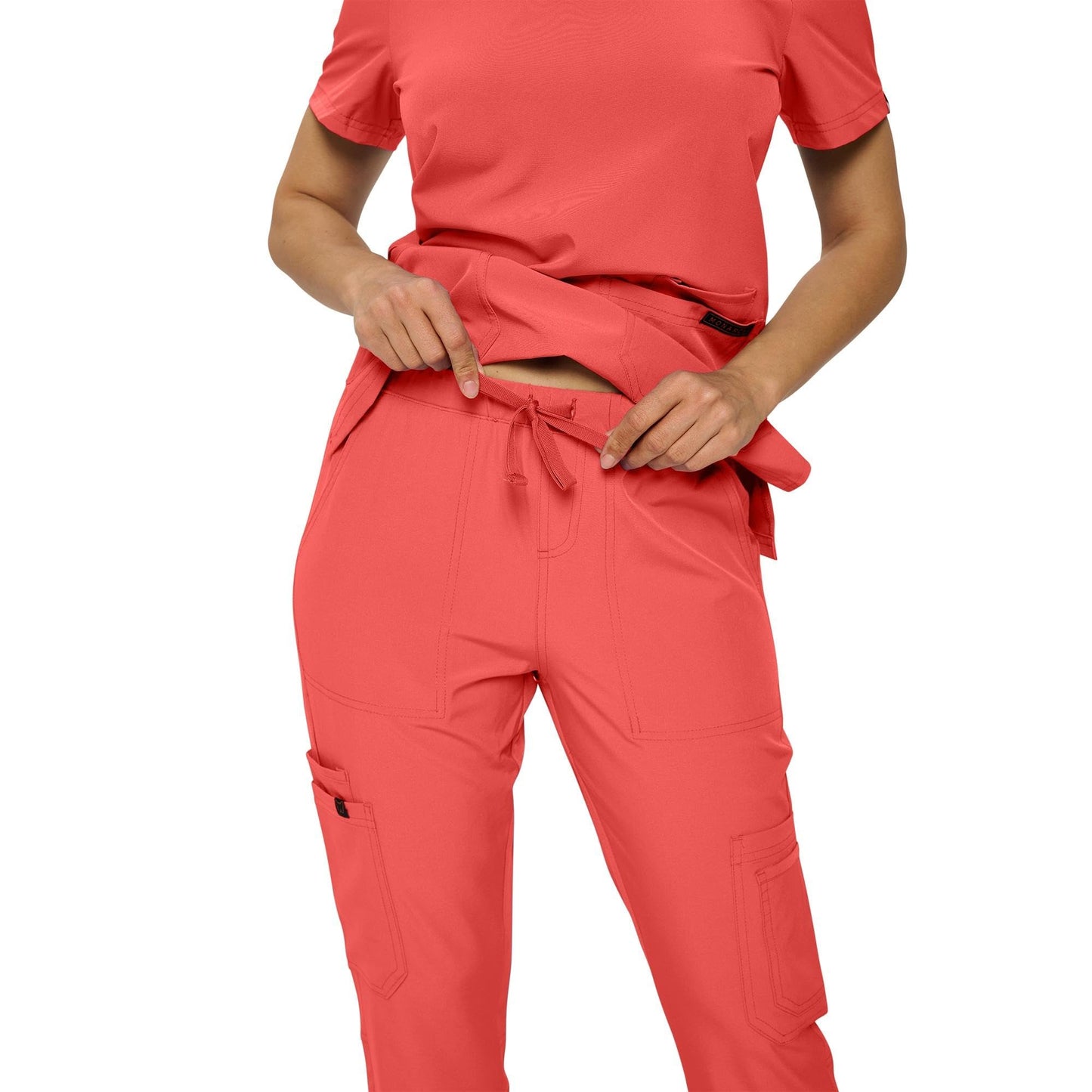 Monarch Uniforms Scrub Sets - Regular & Petite Stretchy Scrubs for Women - Set of Top & Pants