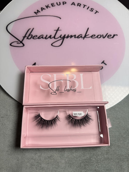 Beauty Lash Collection, Premium 3D Mink False Eyelashes, Pink Storage Case